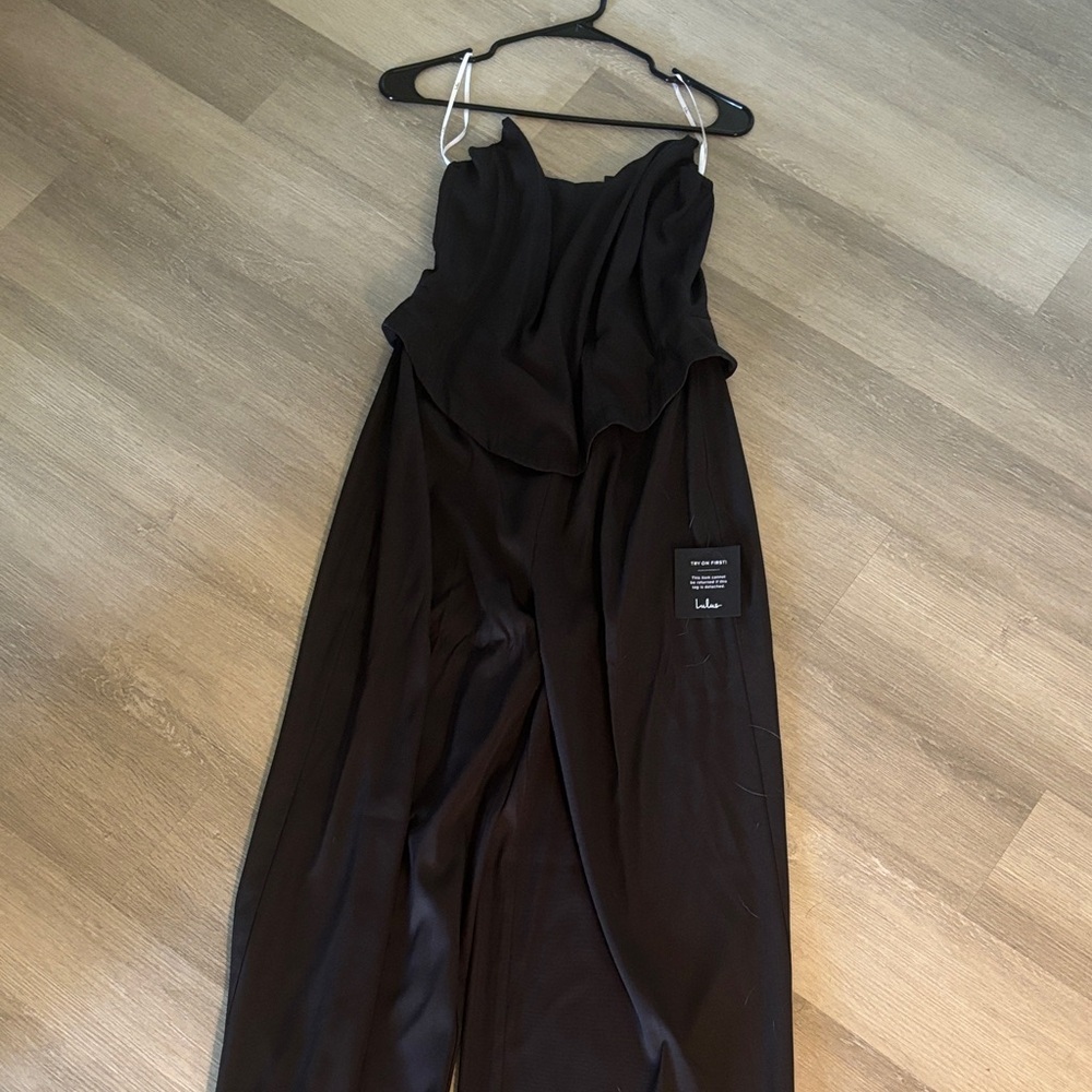 Lulu's Chic Black Strapless Dress